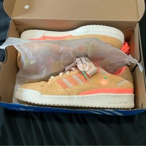 Orange adidas, size 11 peach edition